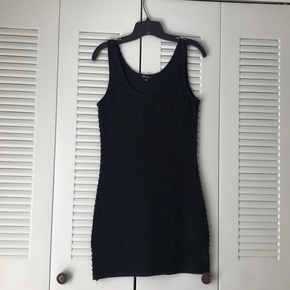 Black fitted dress